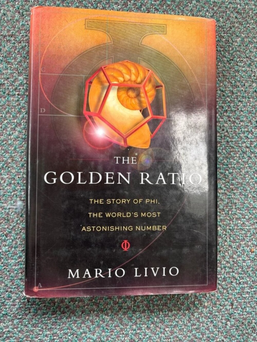 Golden ratio hardcover book